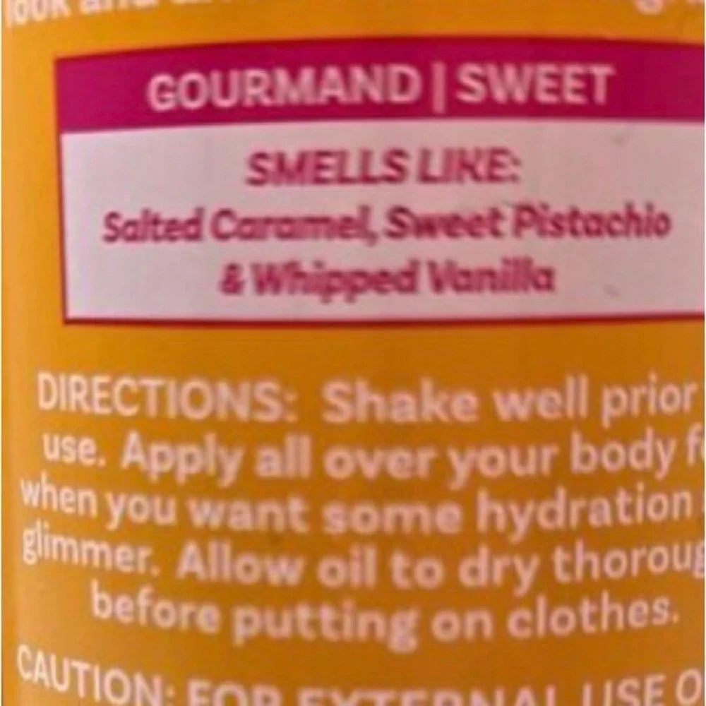 2 Shimmering Body Oil Brazilian Caramel Dreams jojoba beauty